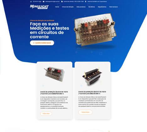 Criação de site para empresa de eletrotécnica - Criado por ChrisWeb